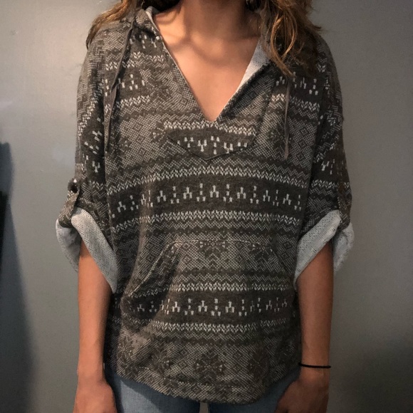 Poncho Jacket Half Sleeve - Picture 1 of 5